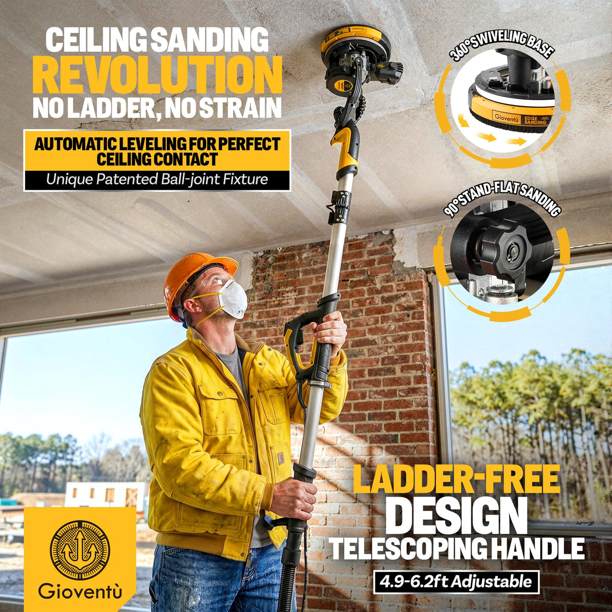 Electric Drywall Sander with Vacuum B5971