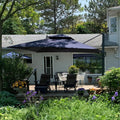 10FT Double Top Navy Blue Cantilever Umbrella U926477