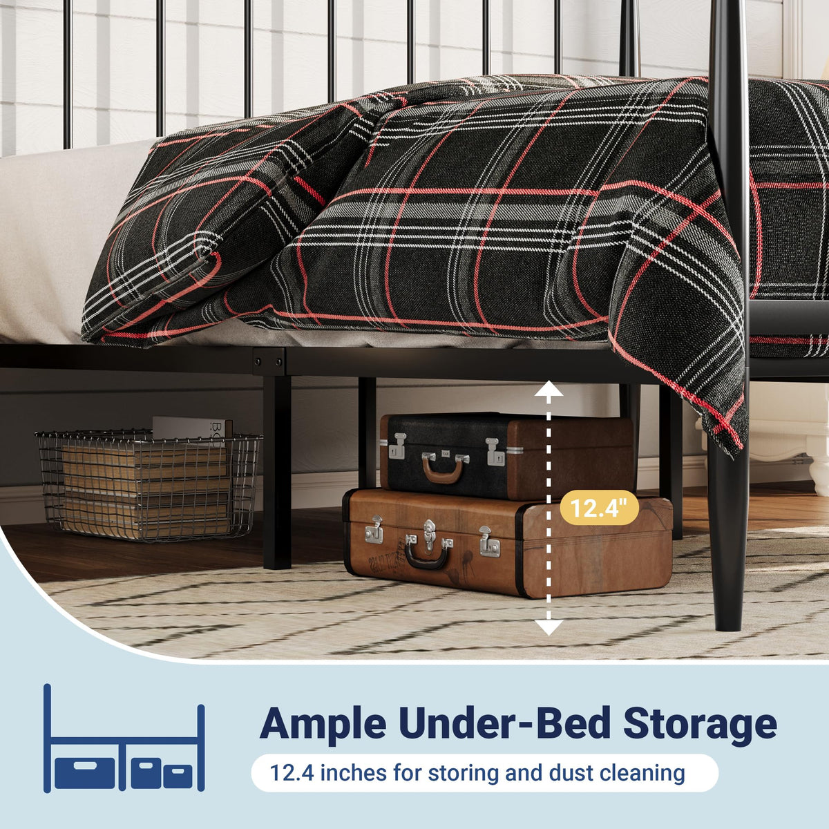 Metal Full Size Platform Bed Frame Z771408
