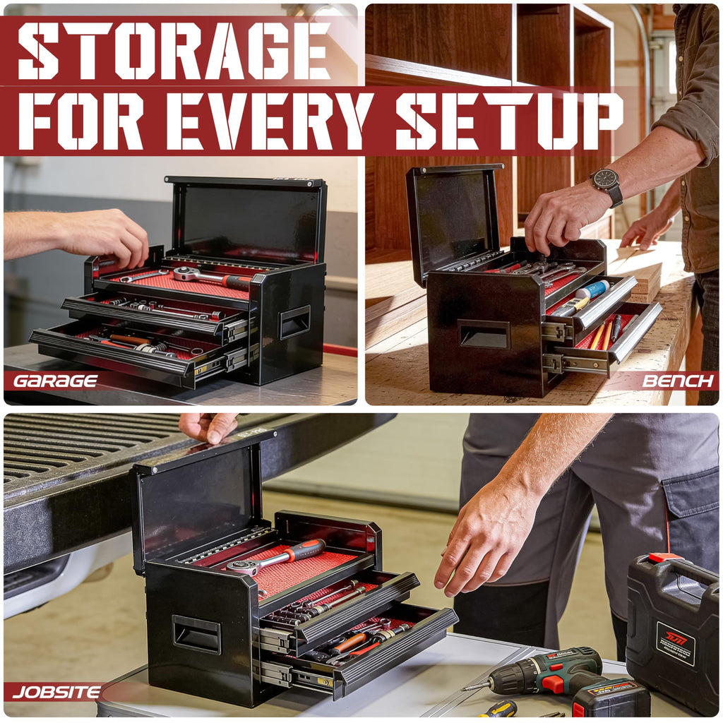 Black 2 Drawer Steel Tool Box D194106